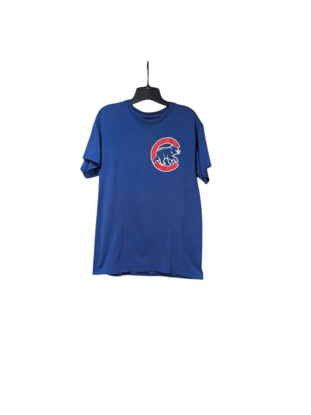 Majestic Chicago Cubs Blue T-Shirt with Russell 22 Back Print Athletic Casual M